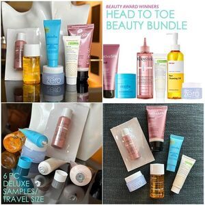 NEW 6 Pc Head to Toe Spa Day Beauty Sampler Bundle Hair Skincare Body Travel